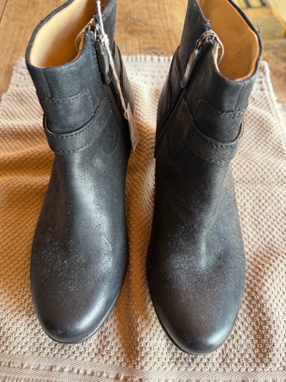 Dansko Black Leather Ankle Boots